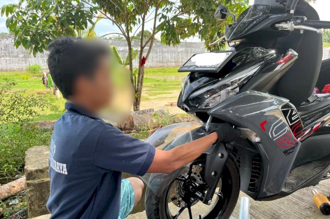 Warga Binaan Lapas Dharmasraya Kembangkan Keahlian Variasi Motor