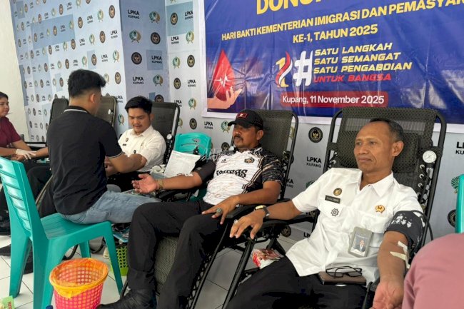 Sinergi Kemanusiaan, Kanwil Ditjenpas dan Ditjenim NTT Gelar Aksi Donor Darah