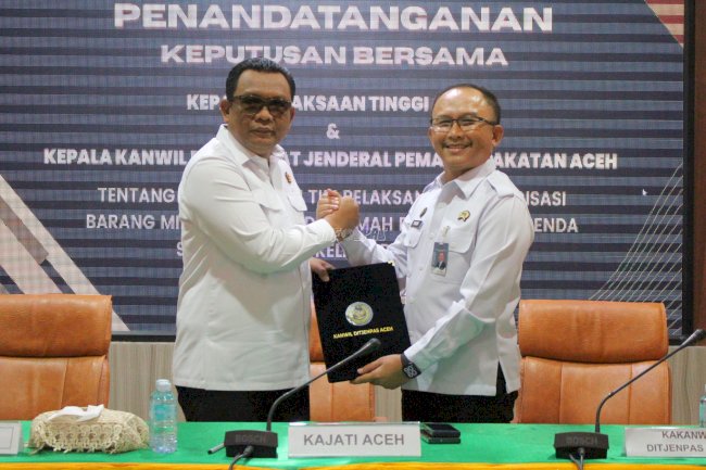 Sinergi Kanwil Ditjenpas dan Kejati Aceh Bentuk Tim Inventarisasi BMN Rupbasan Banda Aceh