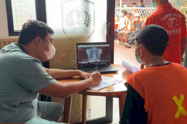 2.166 Warga Binaan Rutan Jakarta Pusat Jalani Skrining TBC Massal