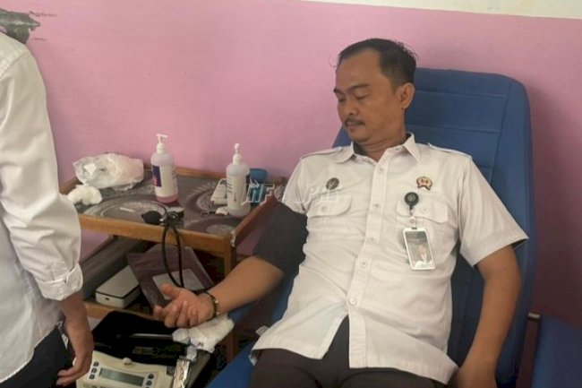 Lapas Muara Tebo Gelar Donor Darah dan Pengobatan Gratis Peringati 1 Tahun Kemenimipas