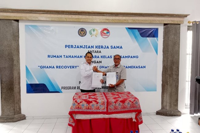 Teken PKS, Rutan Sampang dan Yayasan Ghanation Sinergi Pulihkan Warga Binaan