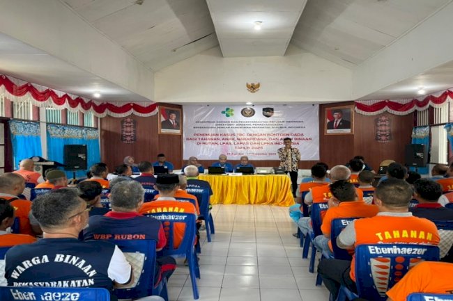 Cegah Penularan TBC, Rutan Ambon Bekerja Sama dengan Kemenkes Gelar Skrining Rontgen Dada