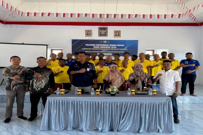 Bekali Keterampilan Warga Binaan, Lapas Namlea dan BLK Kab. Buru Gelar Pelatihan Kemandirian Bersertifikat