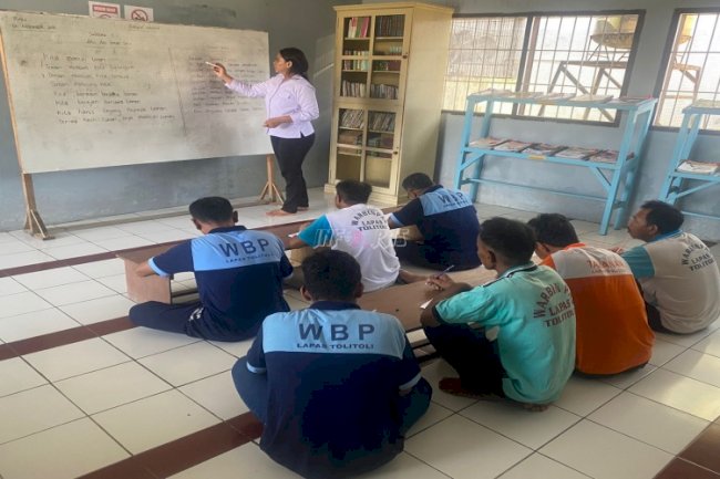 Warga Binaan Lapas Tolitoli Jalani Program Pemberantasan Buta Aksara