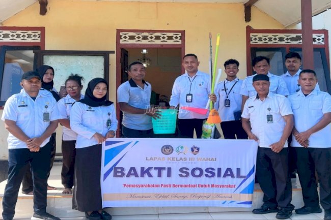 Aksi Bersih Rumah Ibadah, Lapas Wahai dan Masyarakat Berkolaborasi Wujud Nyata Reintegrasi Sosial