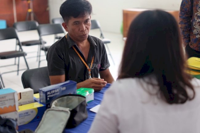 Rutan Rantau Gelar Pemeriksaan Kesehatan Gratis bagi Petugas dan Keluarga Warga Binaan 