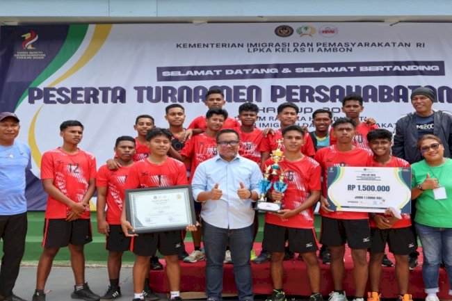 Penutupan LPKA Cup 2025, Kepala LPKA Ambon Apresiasi Antuasiame Peserta 