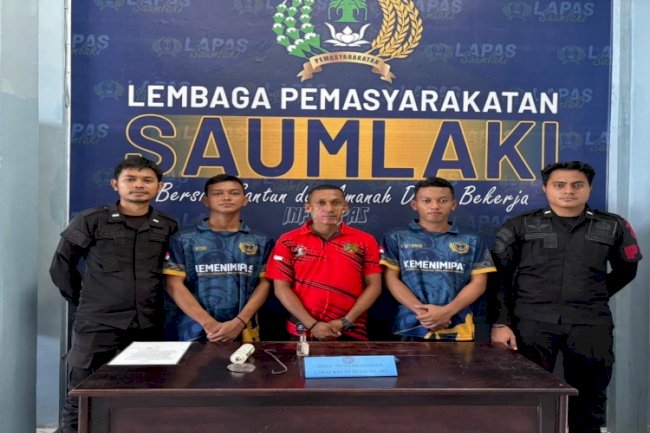 Tingkatkan Kewaspadaan, Lapas Saumlaki Konsisten Lakukan Penggeledahan