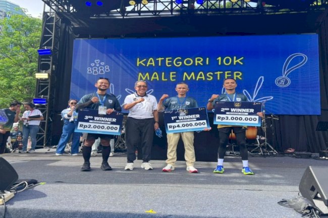 PK Bapas Tanjungpandan Naik Podium IMIPAS RUN 2025, Juara II Kategori 10 Km Master Male