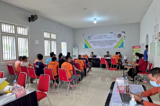 Skrining Massal TBC di Rutan Donggala, Ratusan Warga Binaan Jalani Pemeriksaan CXR