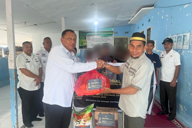 Lapas Ternate Salurkan Bantuan Sosial ke Panti Asuhan Sambut Hari Bakti Kemenimipas