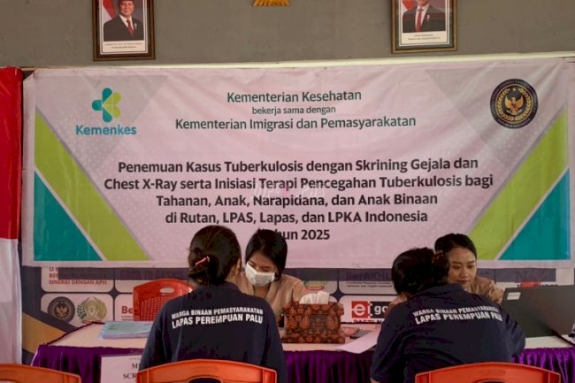 Cegah Penularan TBC, Lapas Perempuan Palu dan Kemenkes RI Berikan Terapi Pencegahan bagi Warga Binaan