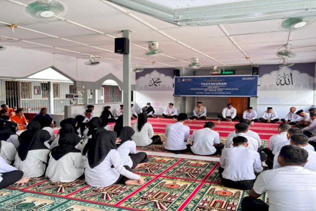 Rutan Majene Gelar Tasyakuran dan Doa Bersama Peringatan Hari Bakti Kemenimipas