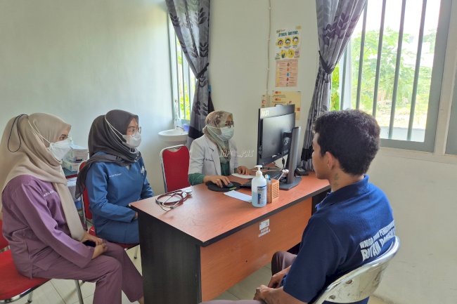 Rutan Donggala dan Puskeskas Donggala Berkolaborasi Periksa Kesehatan Warga Binaan