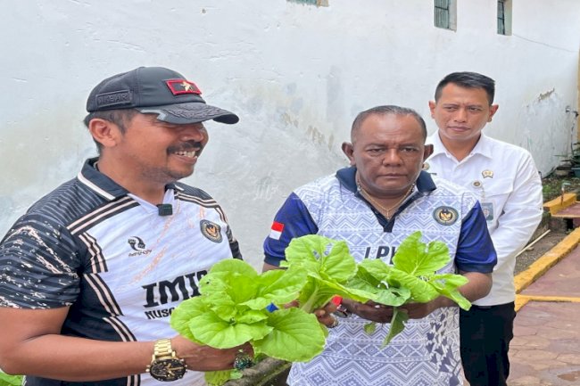 Panen di LPKA Kupang, Kanwil Ditjenpas NTT Perkuat Pembinaan Kemandirian dan Dukung Ketahanan Pangan