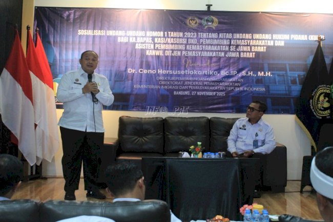  Persiapkan Implementasi KUHP Nasional, Ditjenpas Gelar Sosialisasi bagi Pembimbing Kemasyarakatan se-Jawa Barat