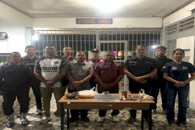Satops Patnal Lapas Atambua Gerak Cepat Lakukan Penggeledahan Malam 