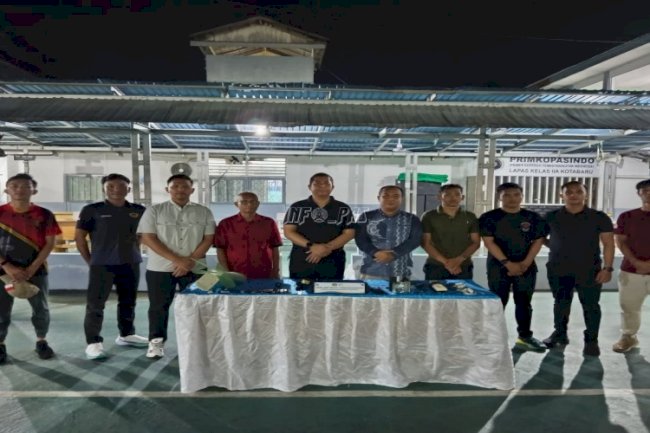 Tingkatkan Keamanan Jelang Akhir Tahun, Lapas Kotabaru Gelar Razia Insidentil