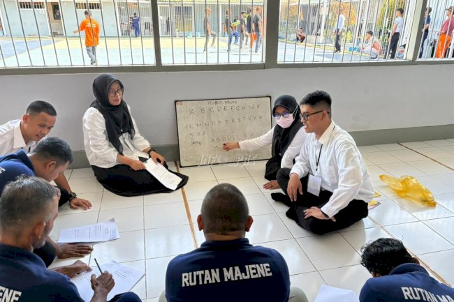 Bangun Budaya Literasi, Rutan Majene Buka Kelas Berantas Buta Aksara