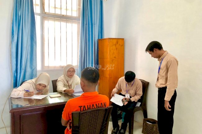 Tingkatkan Layanan Pembinaan, Rutan Sinjai Gelar Asesmen Psikologis dan Sosial Tahanan Baru