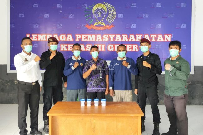 Tes Urine Dadakan di Lapas Geser, Petugas dan Warga Binaan Bersih Narkoba