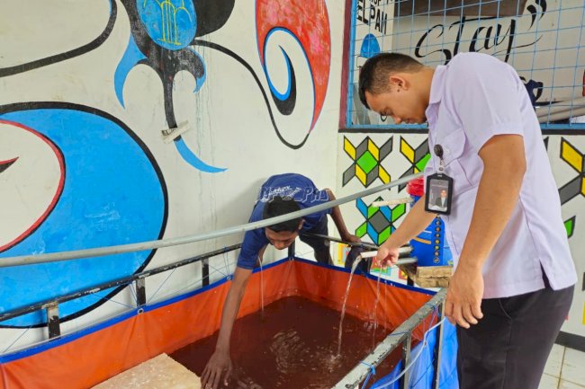 Perkuat Pembinaan, Lapas Ambon Kembangkan Budidaya Lele Sistem Bioflok