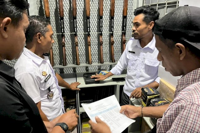 Lapas Piru Terima Pengecekan Senjata Api dari Satintelkam Polres SBB