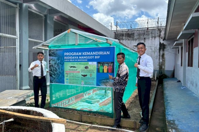 Maggot Ubah Sampah Jadi Kemandirian, Inovasi Hijau Warga Binaan Lapas Banyuasin