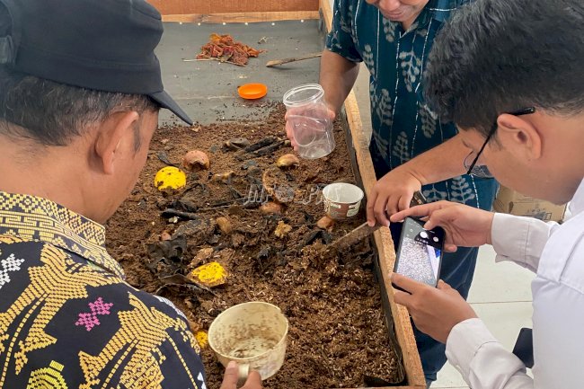 Rutan Palu Tiru Budidaya Maggot di Bank Sampah Induk untuk Program Kemandirian Warga Binaan