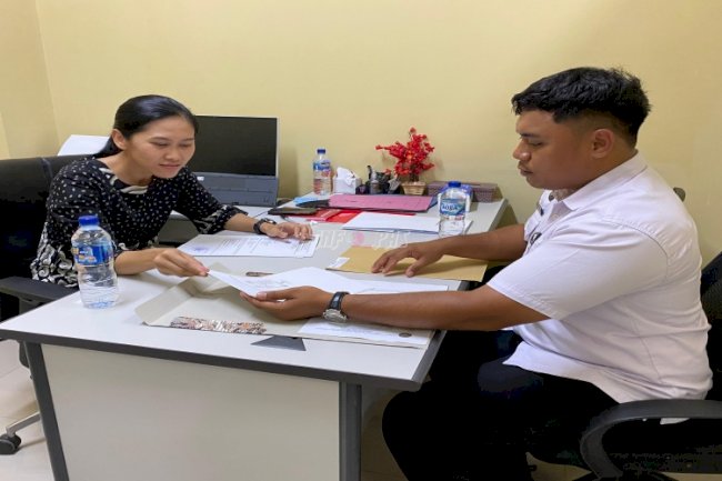 Perpanjang Izin Penggunaan Senpi, Petugas BMN Lapas Namlea Sambangi Polda Maluku