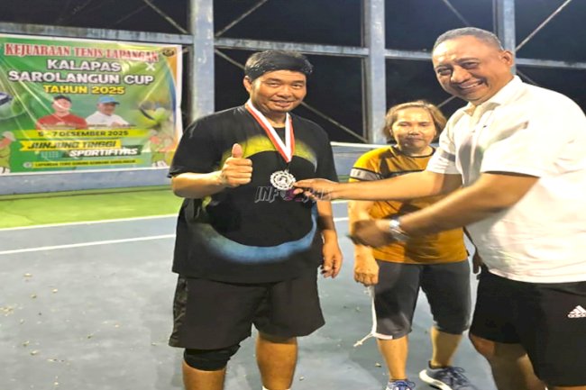 Turnamen Tenis Lapangan Kalapas Sarolangun Cup Berlangsung Seru