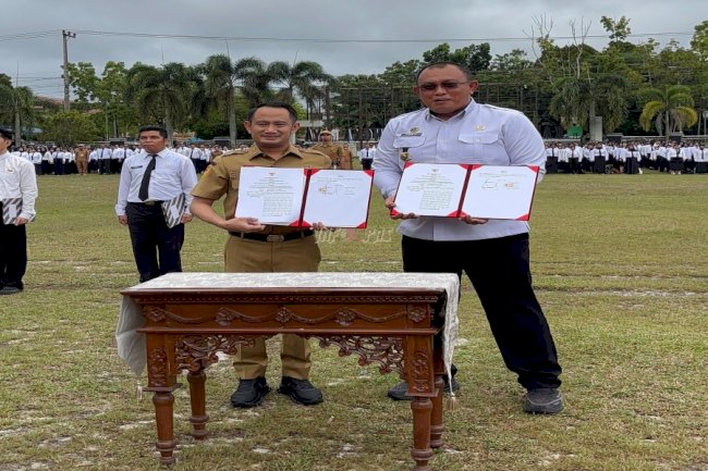 Implementasi KUHP Nasional, Bapas Palangka Raya Sepakati Nota Kesepakatan dengan Pemkot Palangka Raya
