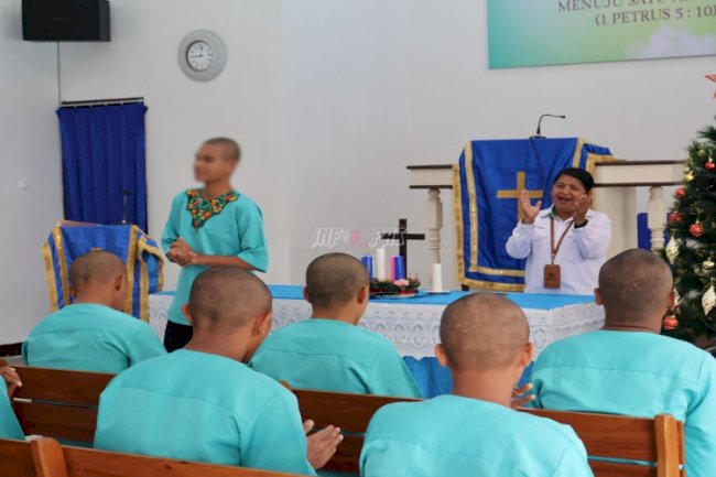 LPKA Ambon Perkuat Rohani Anak Binaan lewat Ibadah Interaktif