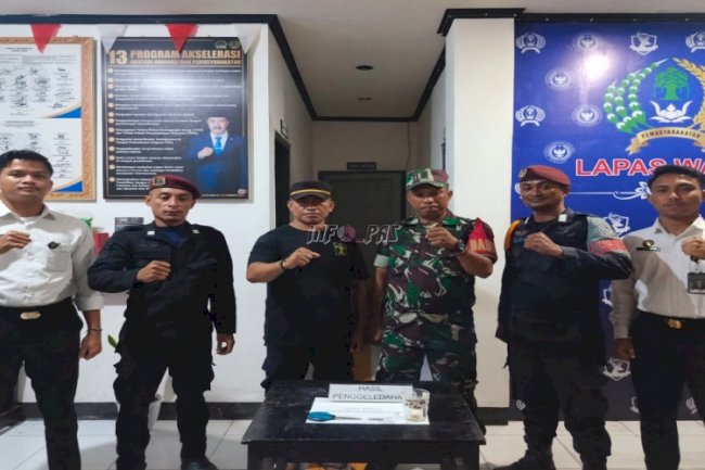 Komitmen ‎Pengamanan Nataru, Lapas Wahai dan Apkam Tingkatkan Sinergi Gelar Razia