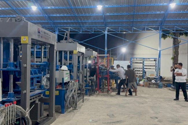 Dorong Akselerasi Pembinaan, Lapas Kelas I Tangerang Perluas Fasilitas Produksi Paving Blok