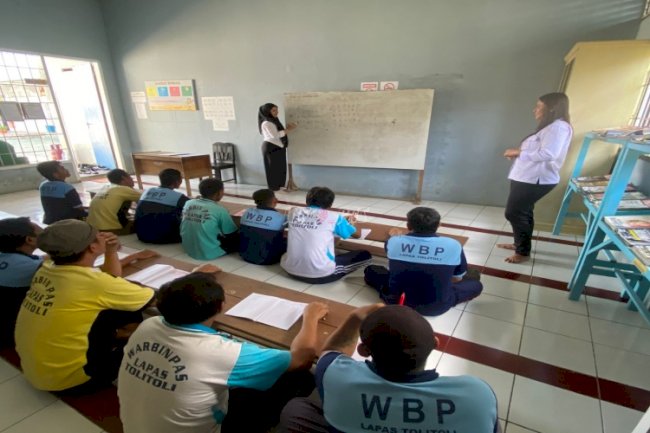 Warga Binaan Lapas Tolitoli Ikuti Program Pemberantasan Buta Aksara