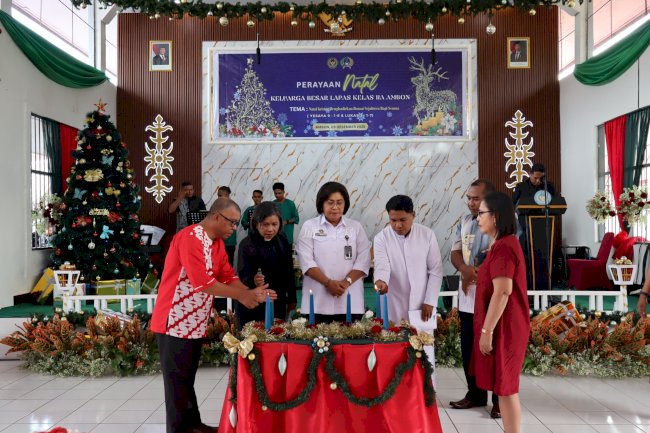 Lapas Ambon Rayakan Natal Bersama, Tekankan Kebersamaan dan Toleransi