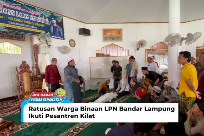Ratusan Warga Binaan LPN Bandar Lampung Ikuti Pesantren Kilat
