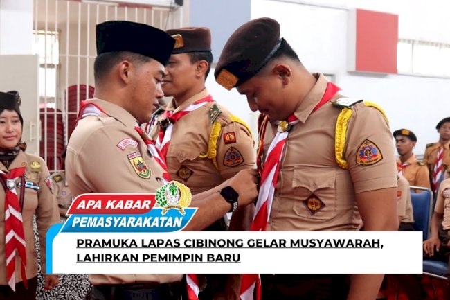 Pramuka Lapas Cibinong gelar Musyawarah Ambalan Gugus Depan (Gudep) Pramuka 19-399/19-400.