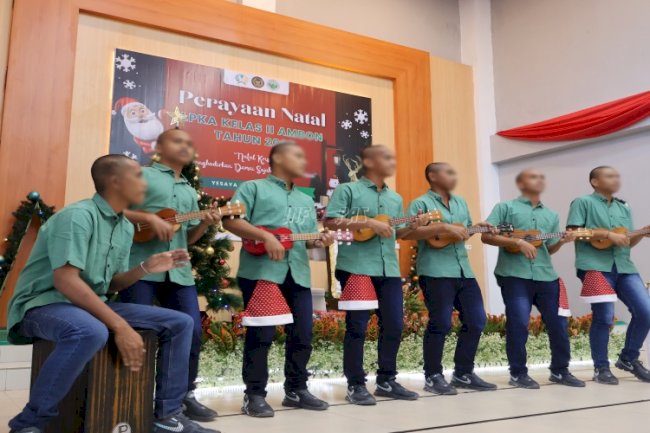 Kasih dan Sukacita Natal Menyatu dalam Perayaan di LPKA Ambon