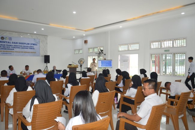 Lapas Narkotika Muara Sabak Tingkatkan Kualitas Pelayanan lewat Pelatihan FMD bersama BRI Tanjabtim
