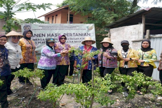 SAE Lapas Perempuan Martapura Kembali Panen, Bukti Pembinaan Berjalan Efektif