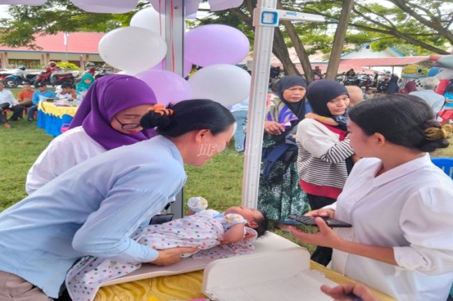 Lapas Perempuan Palu Wujudkan Hak Kesehatan Balita melalui Posyandu