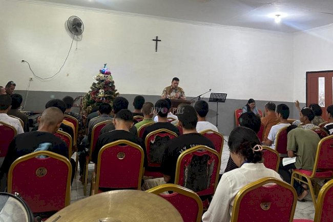 LPKA Medan Fasilitasi Ibadah Natal bagi Anak Binaan Nasrani