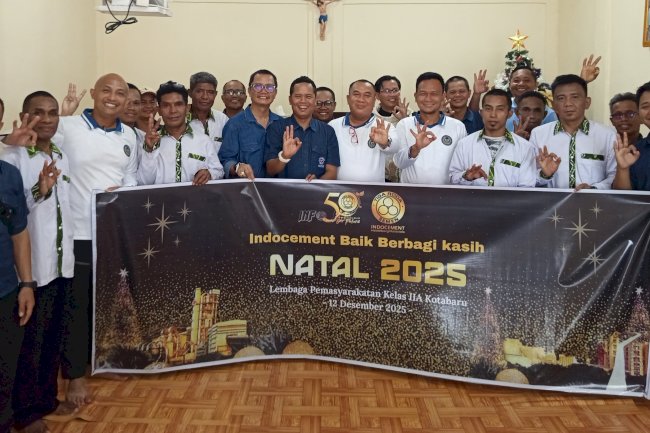 Warga Binaan Lapas Kotabaru Dapat Kunjungan Kasih Jelang Natal 
