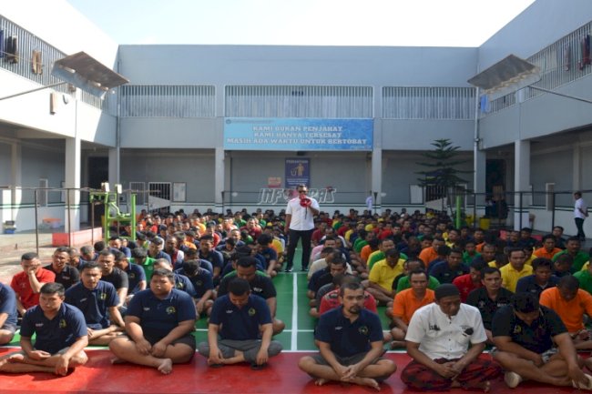 Jelang Nataru, Lapas Narkotika Muara Sabak Ajak Warga Binaan Jaga Kamtib Lapas