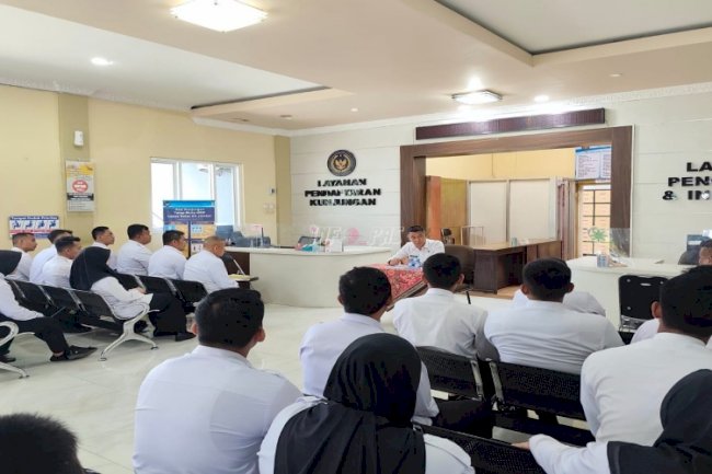 Pastikan Ibadah dan Layanan Kunjungan Khusus Natal Berjalan Lancar, Lapas Jember Gelar Simulasi