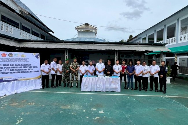 Perkuat Kesiapsiagaan Jelang Nataru, Lapas Kotabaru Gelar Apel Siaga bersama TNI–Polri