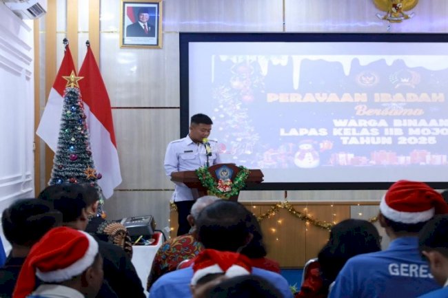 Ibadah Natal di Lapas Mojokerto, Warga Binaan Rasakan Sukacita dan Pengharapan